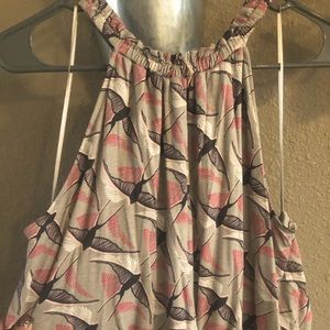 Apt.9 sparrow pattern high low maxi dress